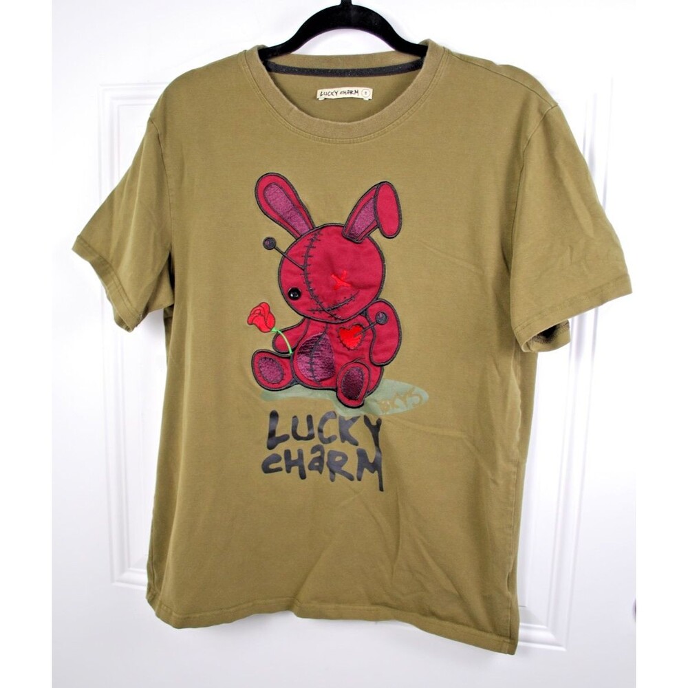 Black Keys - Lucky Charm Olive Marron Tee T-Shirt Size Small